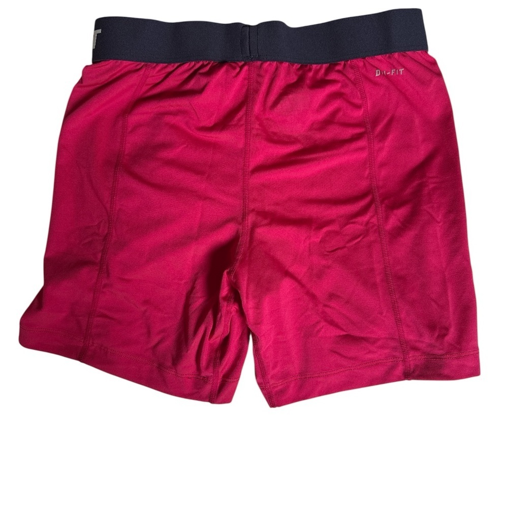 Nike Women's Fuchsia Pro Combat Athletic Shorts - Picture 2 of 4